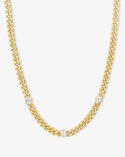 JULIAN TRIPLE DIAMOND NECKLACE 18 INCH