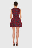 BANCO DRESS IN ROSETTE JACQUARD
