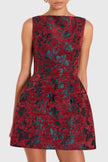 BANCO DRESS IN ROSETTE JACQUARD