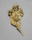 JARDIN GOLDEN STEMMED ROSE PIN