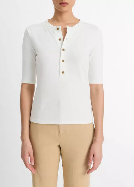 JERSEY ELBOW SLEEVE HENLEY