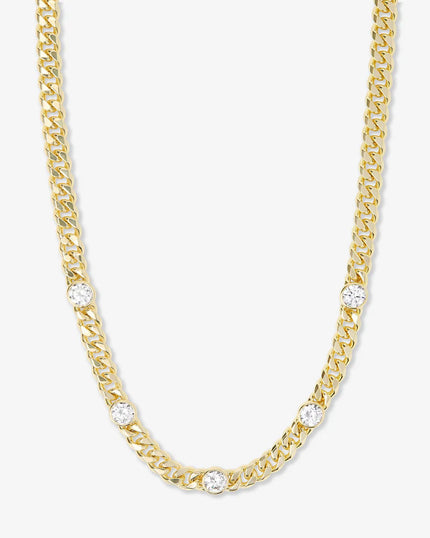 JULIAN 5 DIAMOND NECKLACE 16 INCH
