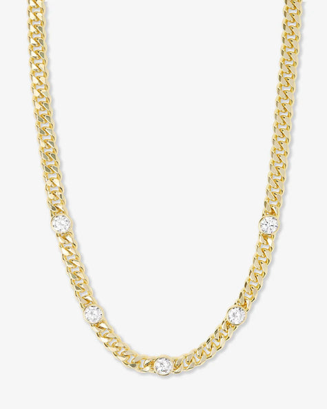 JULIAN 5 DIAMOND NECKLACE 16 INCH