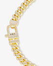 PAVE JULIAN CUBAN CHAIN NECKLACE 18 INCH