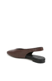 DARLINA LEATHER SLINGBACK FLAT