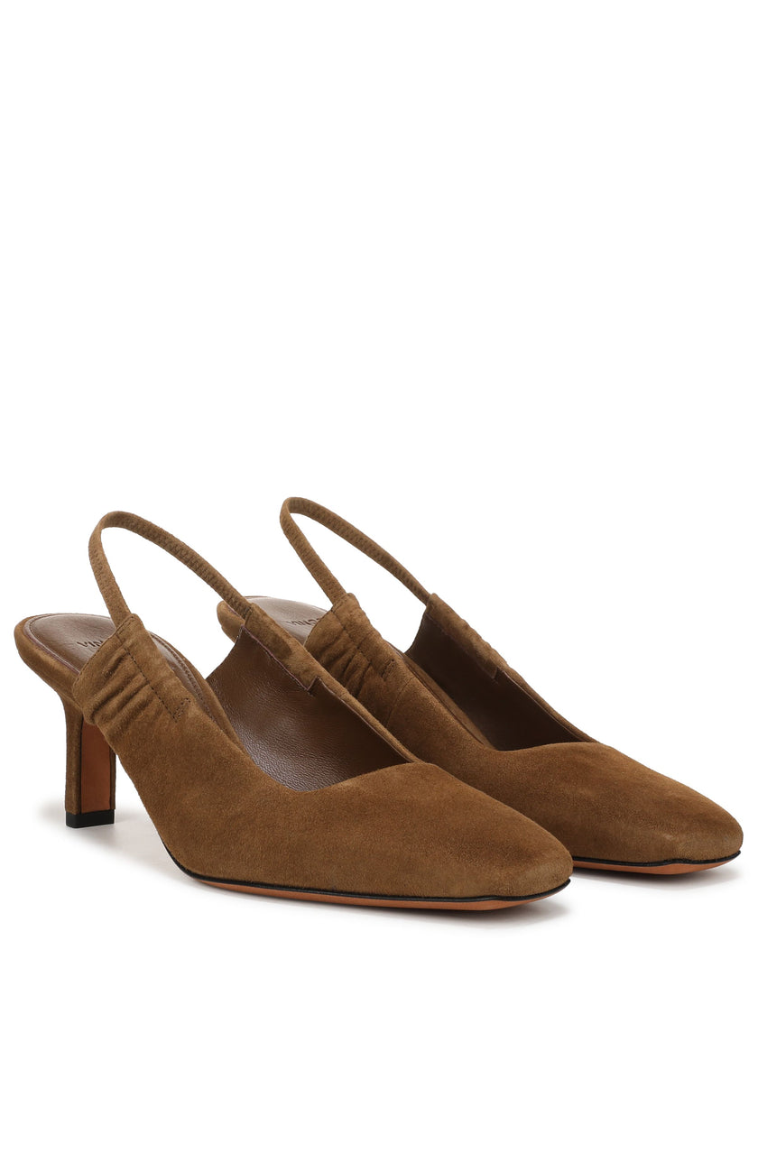 VENICE SUEDE SLINGBACK HEEL