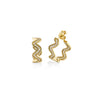 WAVY MEDIUM HOOPS