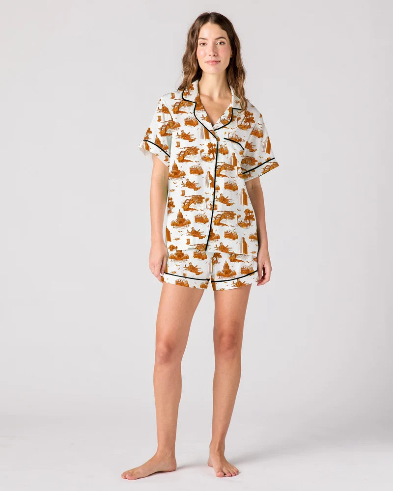 AUSTIN TOILE PAJAMA SHORTS SET