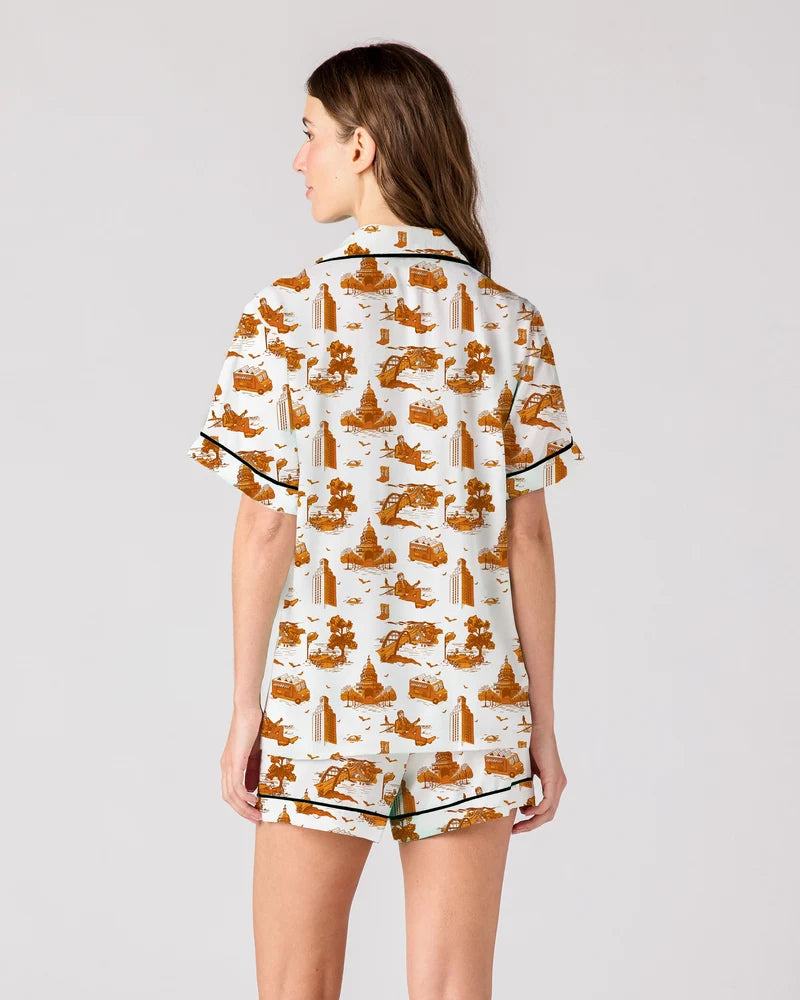 AUSTIN TOILE PAJAMA SHORTS SET
