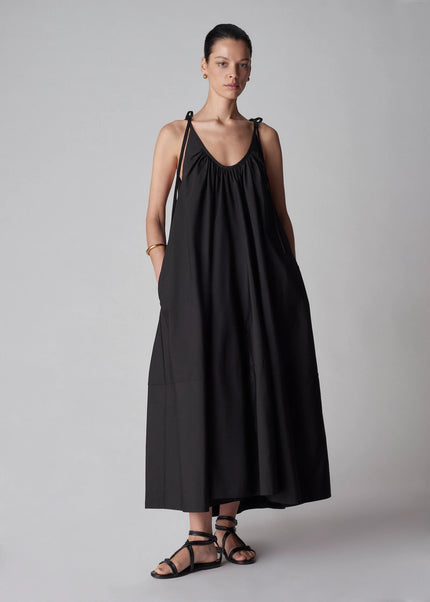 GATHERED MAXI DRESS