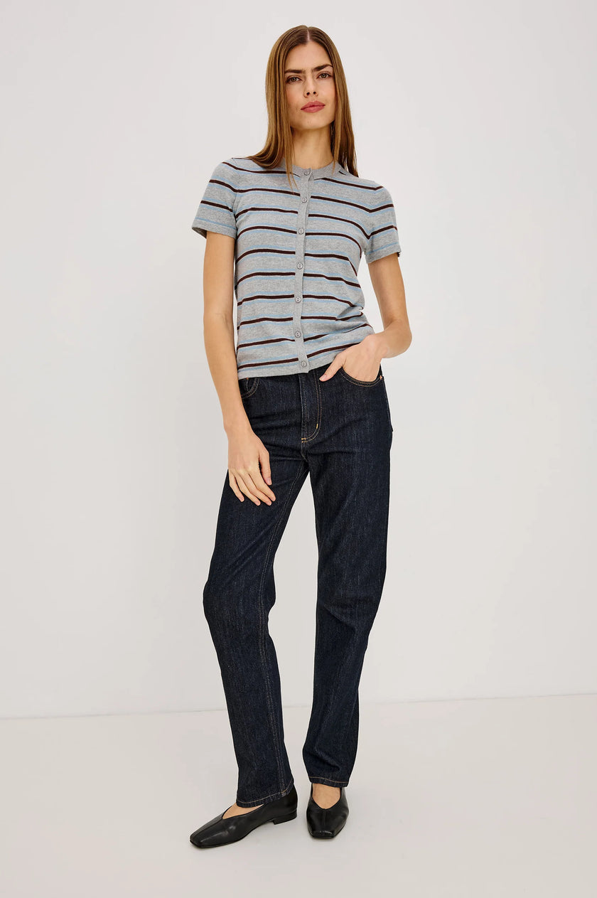 KYLIE TOP IN HEATHER SKY