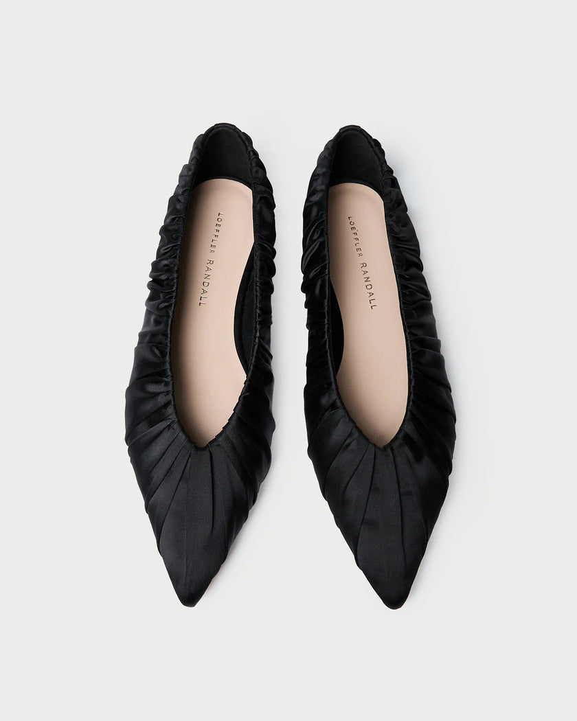 LANE SATIN BALLET FLAT