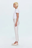 LENNON HIGH RISE CROP BOOT JEAN IN IVORY LUSTER