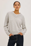 LIDYA SWEATER IN HEATHER GREY