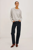 LIDYA SWEATER IN HEATHER GREY