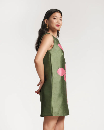 LILLY SHIFT DRESS IN MODERN PALM