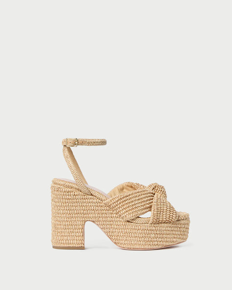 LIZA NATURAL PLATFORM SANDAL