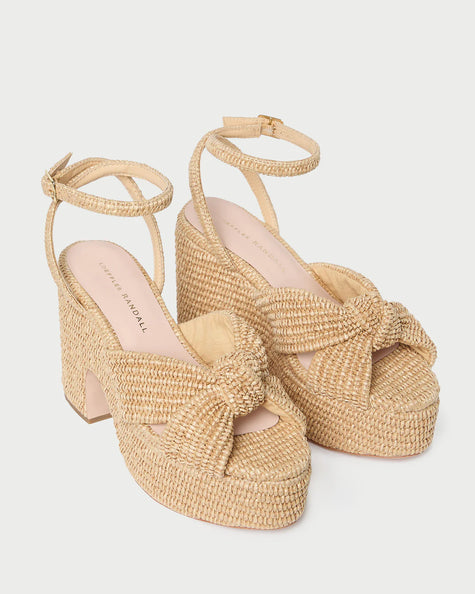 LIZA NATURAL PLATFORM SANDAL