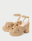 LIZA NATURAL PLATFORM SANDAL