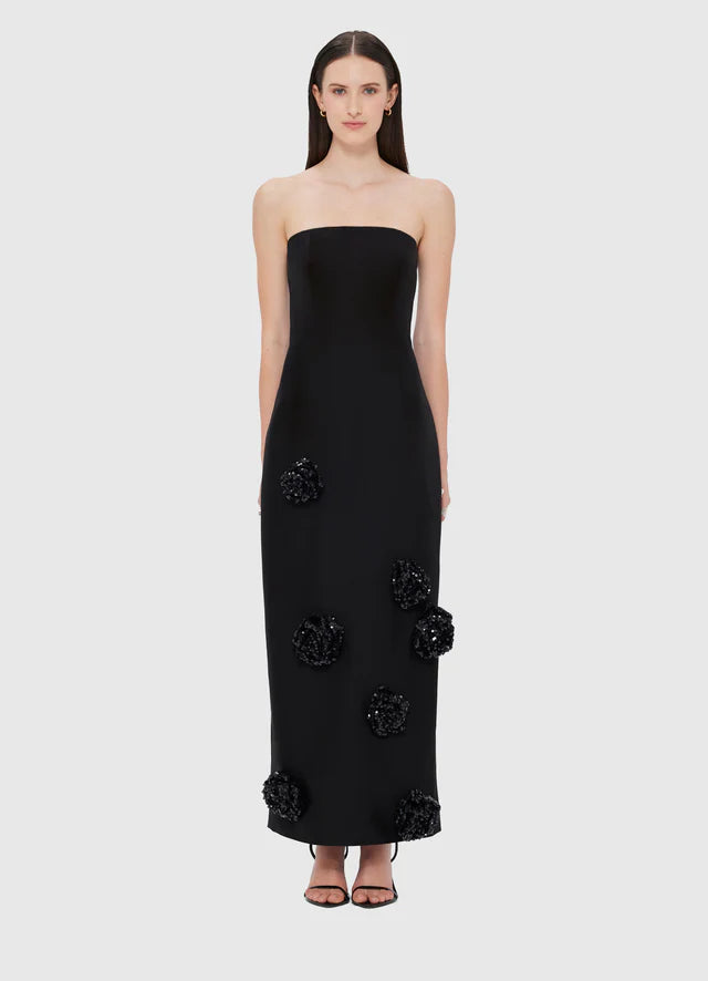 RAYNA EMBELLISHED MAXI DRESS AND CAPE SET