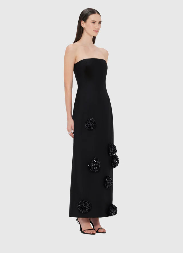 RAYNA EMBELLISHED MAXI DRESS AND CAPE SET