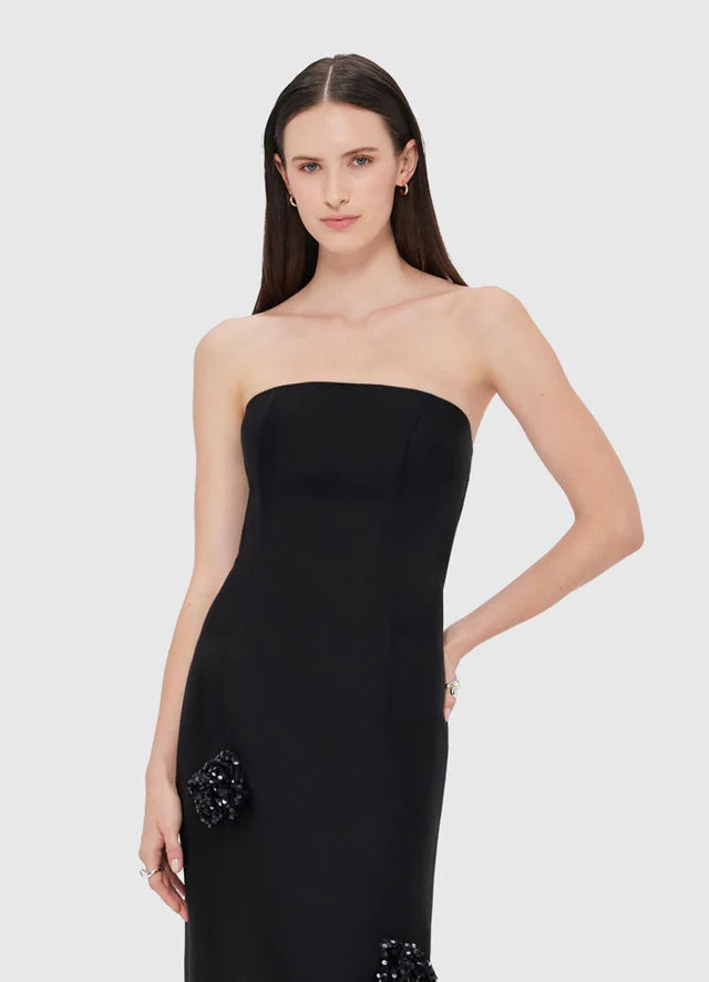 RAYNA EMBELLISHED MAXI DRESS AND CAPE SET