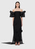 RAYNA EMBELLISHED MAXI DRESS AND CAPE SET