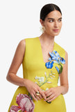 BREE VNECK EMBROIDERY MINI DRESS