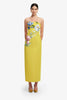 RAYNA APPLIQUE FLORAL BUSTIER MAXI DRESS