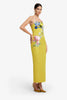 RAYNA APPLIQUE FLORAL BUSTIER MAXI DRESS