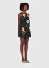 LEIA EMBROIDERED MINI DRESS
