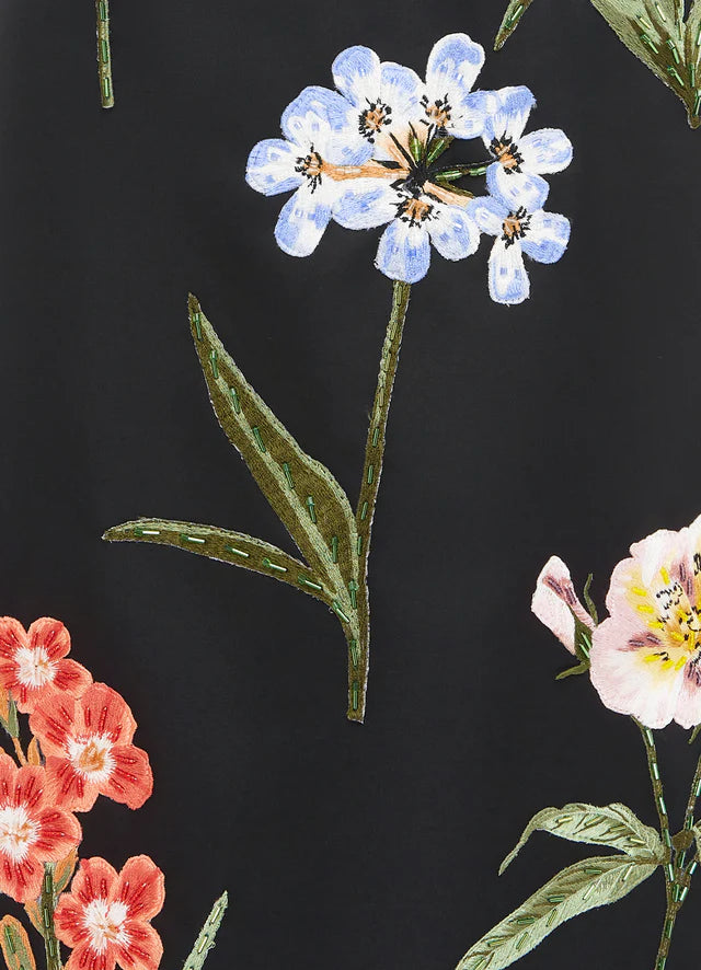 LEIA EMBROIDERED MINI DRESS