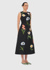 CLEO EMBROIDERED MIDI DRESS