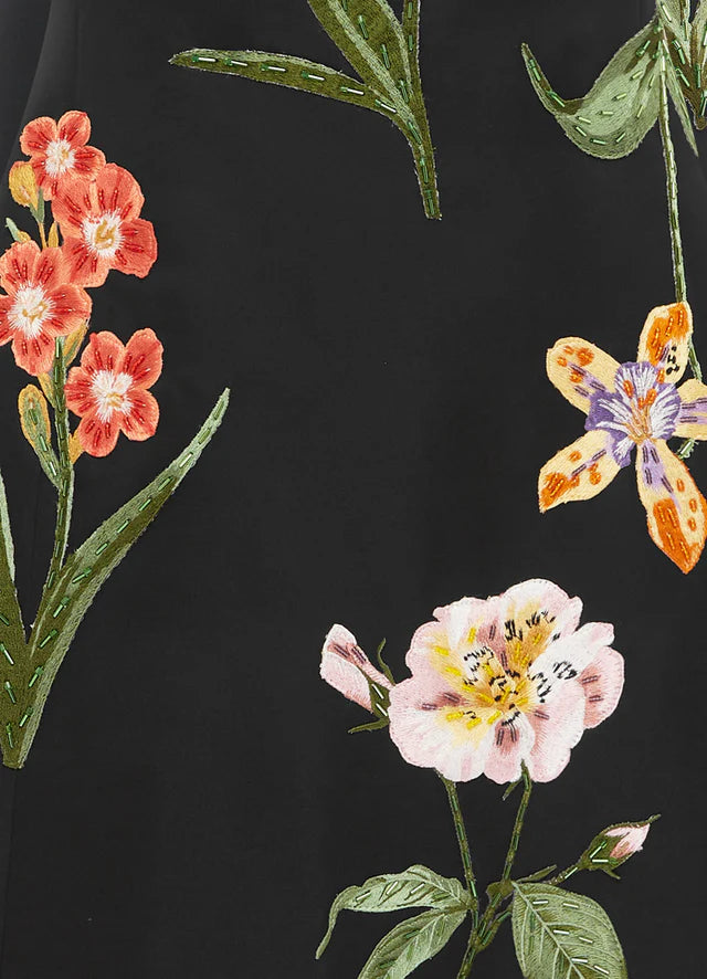 CLEO EMBROIDERED MIDI DRESS