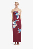 RAYNA EMBROIDERED MAXI DRESS IN COSMOS PRINT