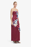 RAYNA EMBROIDERED MAXI DRESS IN COSMOS PRINT