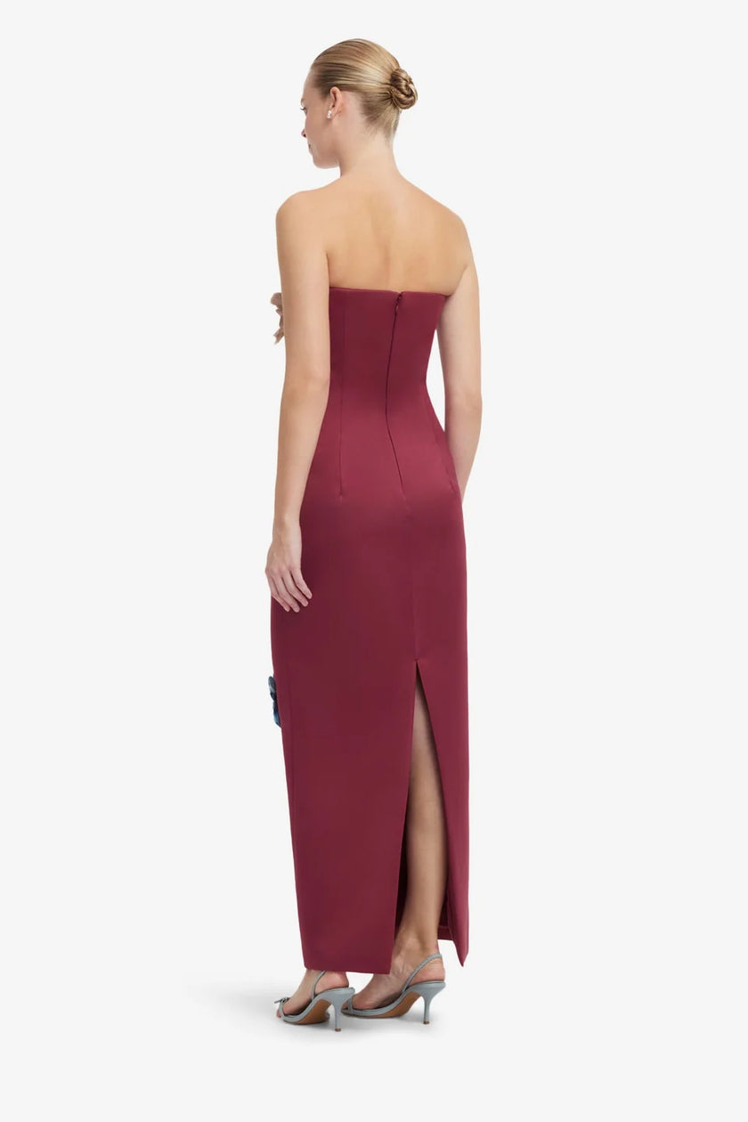 RAYNA EMBROIDERED MAXI DRESS IN COSMOS PRINT