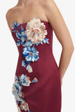 RAYNA EMBROIDERED MAXI DRESS IN COSMOS PRINT