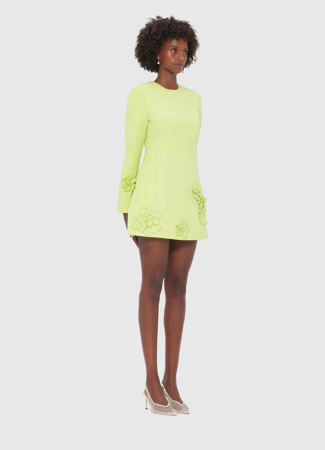 ALIZA LONG SLEEVE PETAL MINI DRESS