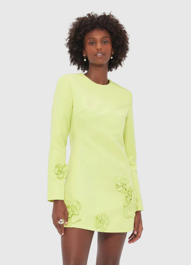 ALIZA LONG SLEEVE PETAL MINI DRESS