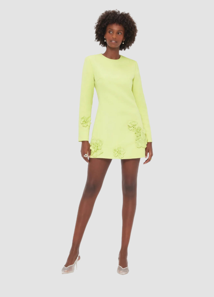 ALIZA LONG SLEEVE PETAL MINI DRESS