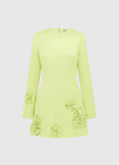 ALIZA LONG SLEEVE PETAL MINI DRESS