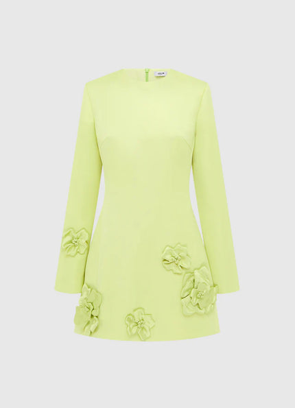 ALIZA LONG SLEEVE PETAL MINI DRESS