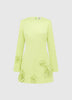 ALIZA LONG SLEEVE PETAL MINI DRESS