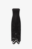 RAYNA APPLIQUE BUSTIER MAXI DRESS LILY IN EBONY