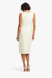 ELEANOR EMBELLISHED WOOL MIDI DRESS IN WILDFLOWER