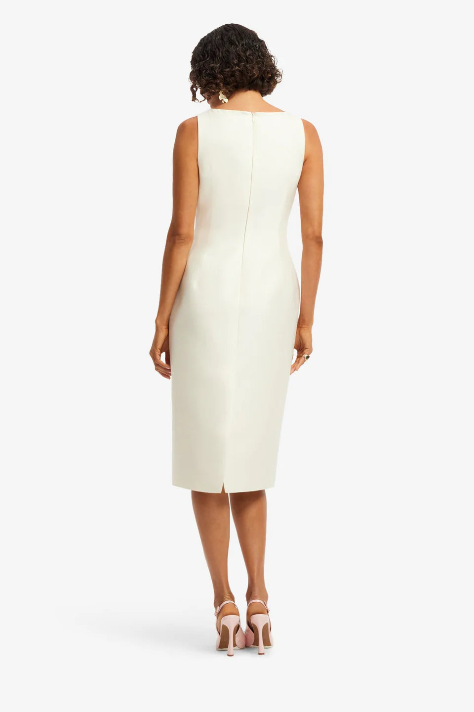 ELEANOR EMBELLISHED WOOL MIDI DRESS IN WILDFLOWER