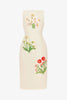 ELEANOR EMBELLISHED WOOL MIDI DRESS IN WILDFLOWER