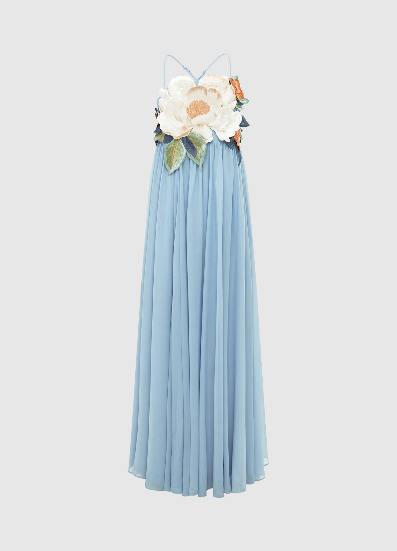 AGNES APPLIQUE FLORAL MAXI DRESS