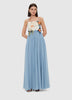 AGNES APPLIQUE FLORAL MAXI DRESS